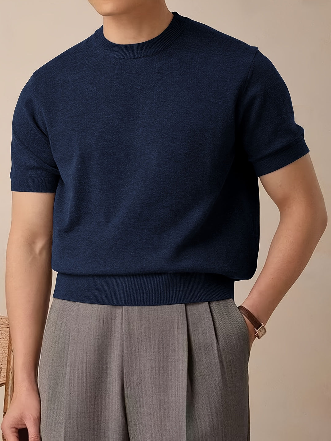 Rowland | Refined Short-Sleeve Knit Top