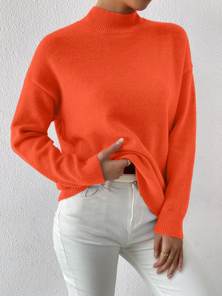 Simone | Relaxed Mock Neck Jumper