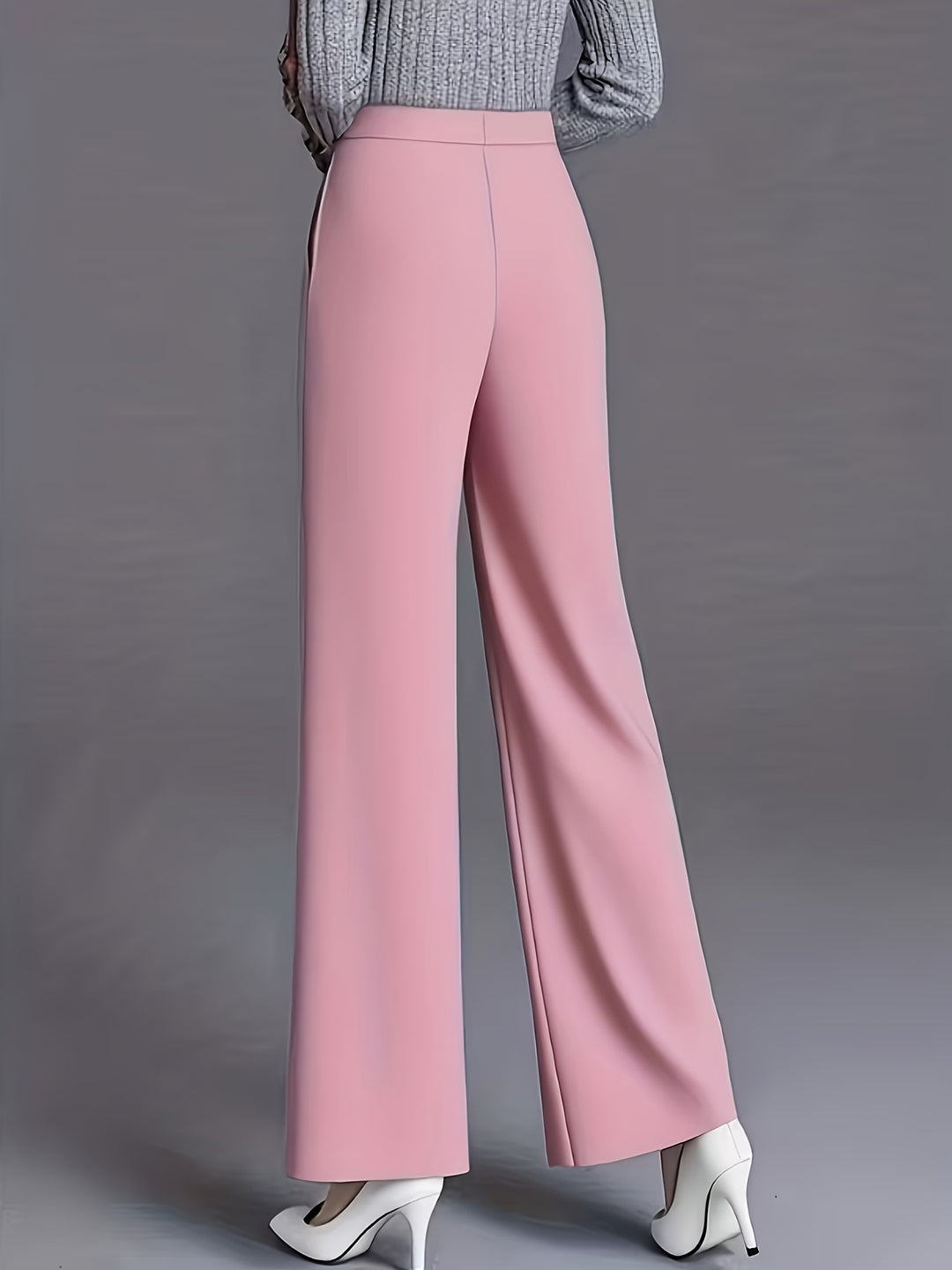 Marlene | High-Waisted Straight-Leg Trousers