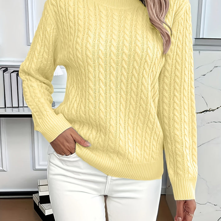 Lorelei | Cable-Knit Round Neck Sweater