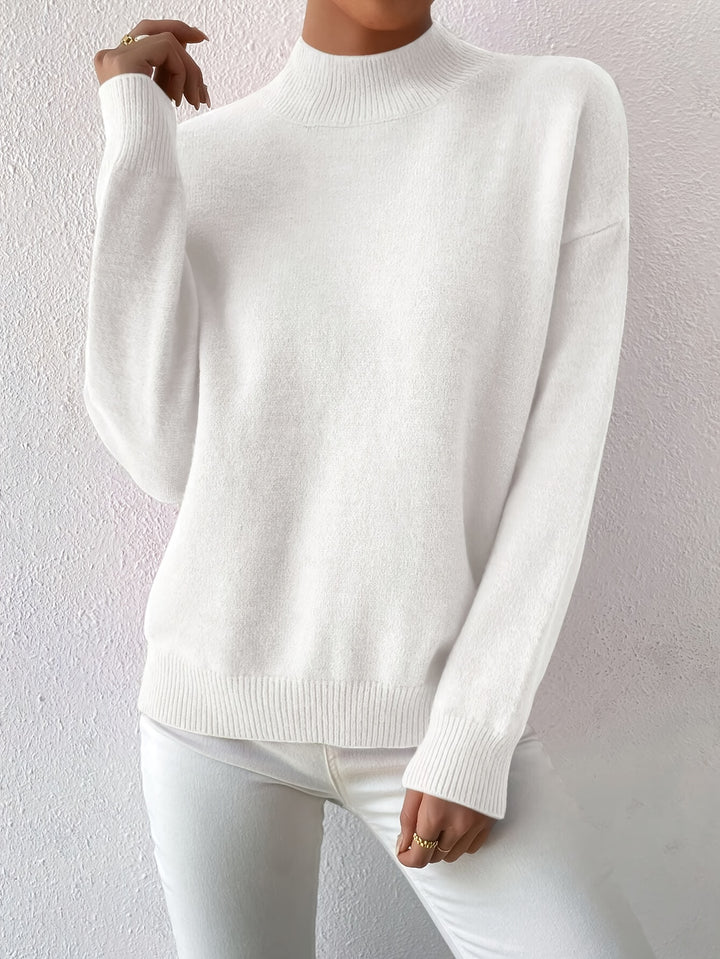 Simone | Relaxed Mock Neck Jumper