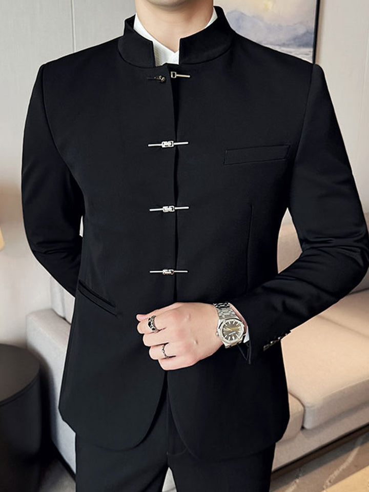 Reid | Refined Stand-Collar Suit Jacket