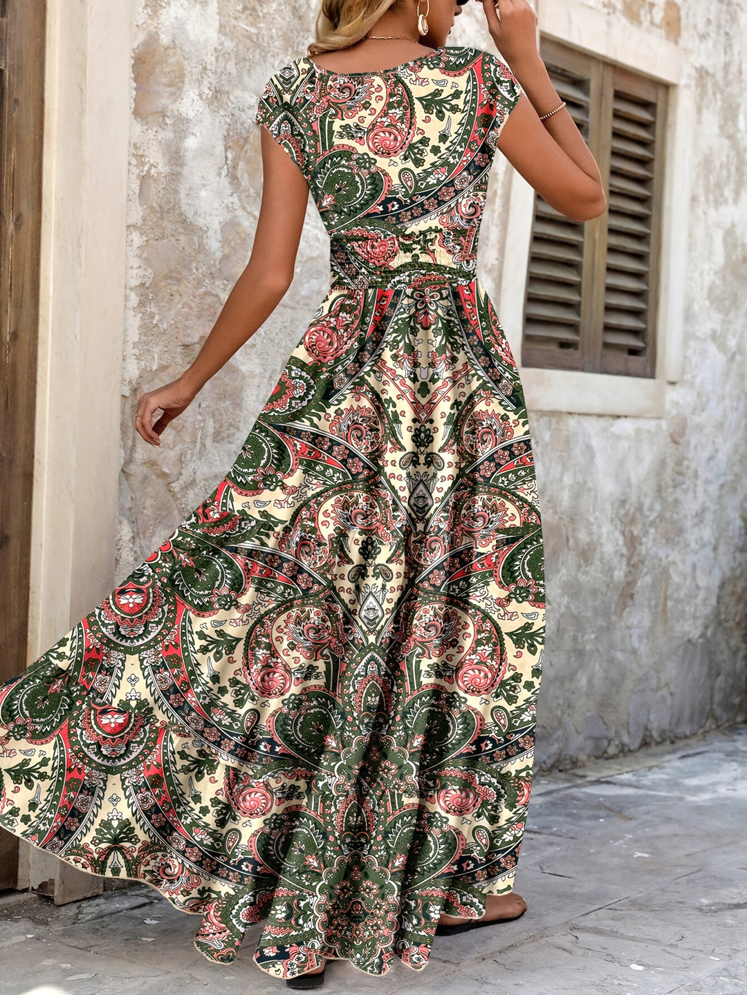 Tabitha | Paisley Print Maxi Dress