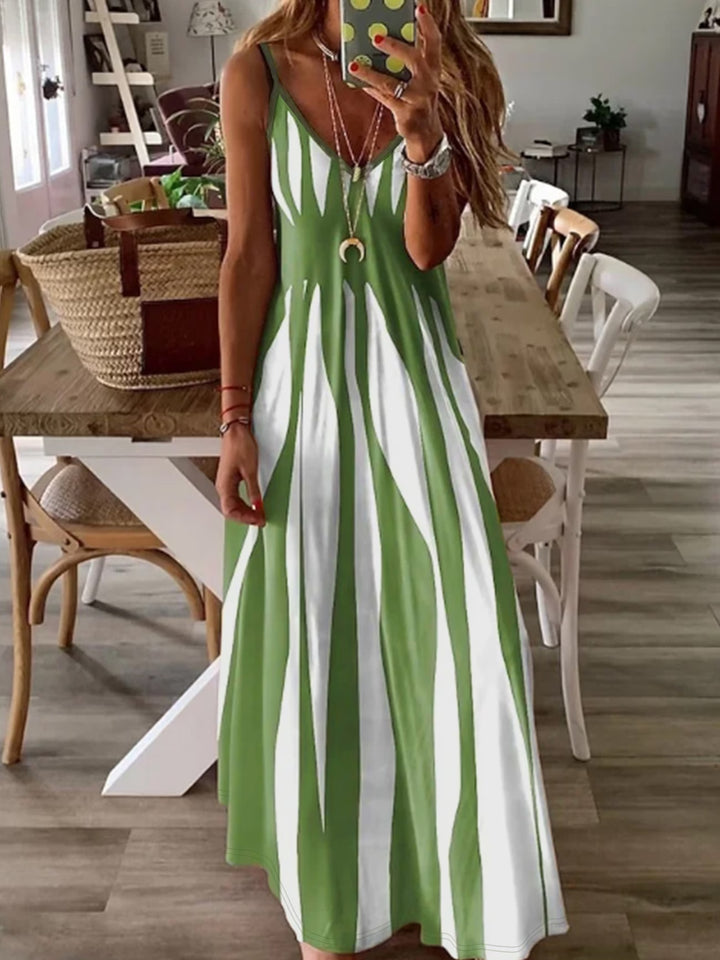 Quinn | Stylish Thin Straps V-Neck Dress