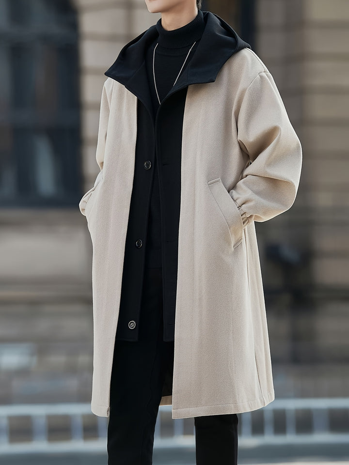 Cornelius | Layered Hooded Longline Coat
