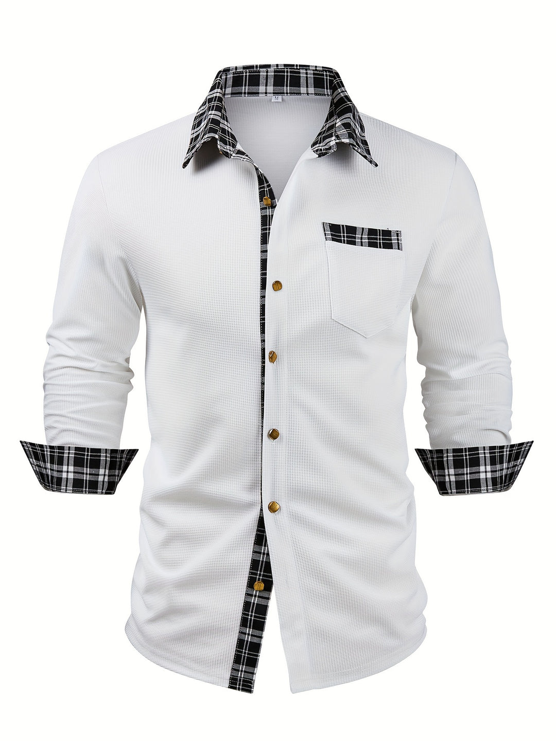 Curtis | Textured Contrast-Trim Shirt