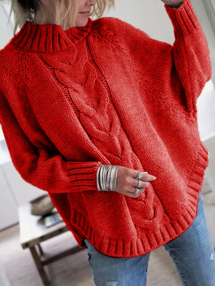 Judith | Cable-Knit High-Neck Sweater