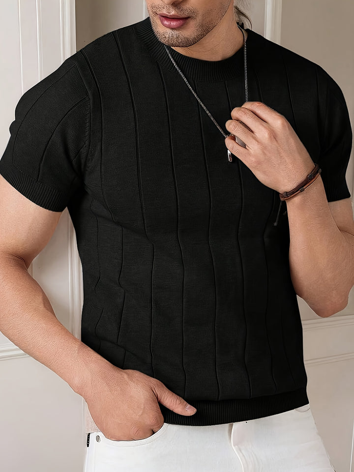 Julian | Ribbed Short-Sleeve Top