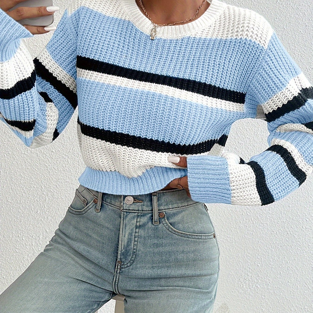 Linnea | Striped Round-Neck Sweater