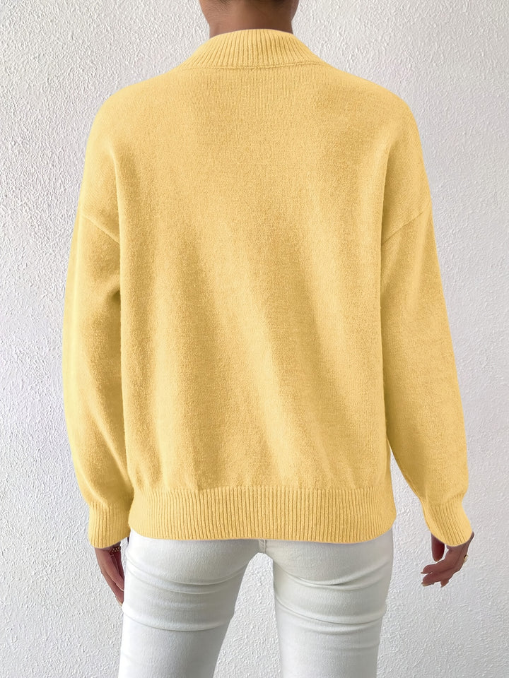 Simone | Relaxed Mock Neck Jumper