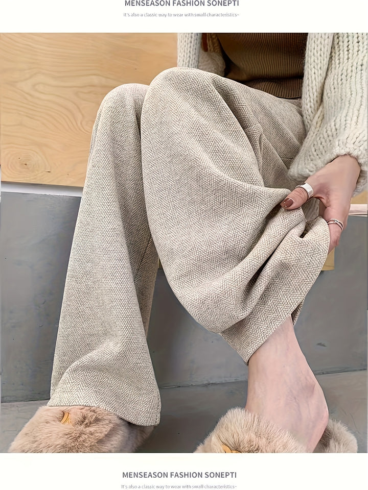 Estella | High-Waisted Wide-Leg Trousers