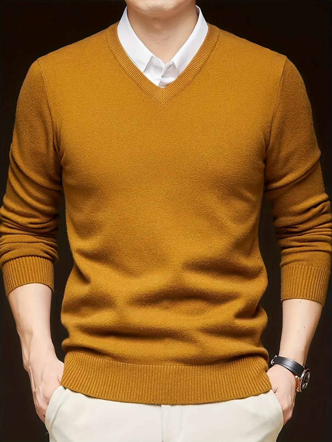 Nigel | Refined V-Neck Jumper