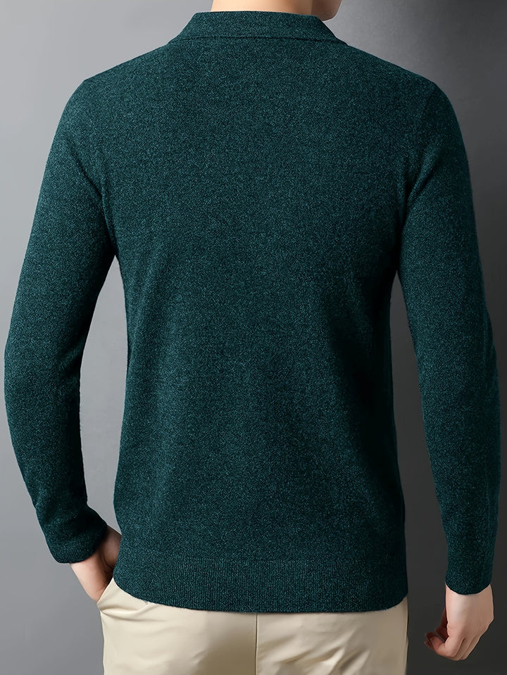 Frederick | Refined Collared Polo Jumper