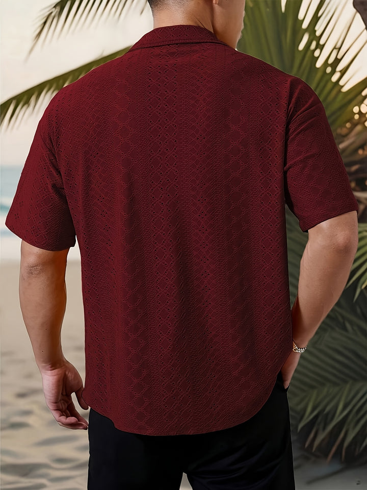 Rhett | Textured Short-Sleeve Casual Shirt