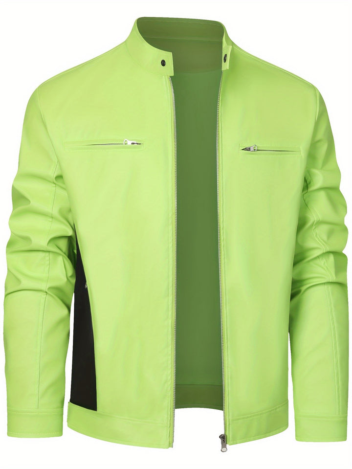 Wallace | Stand-Collar Moto Jacket