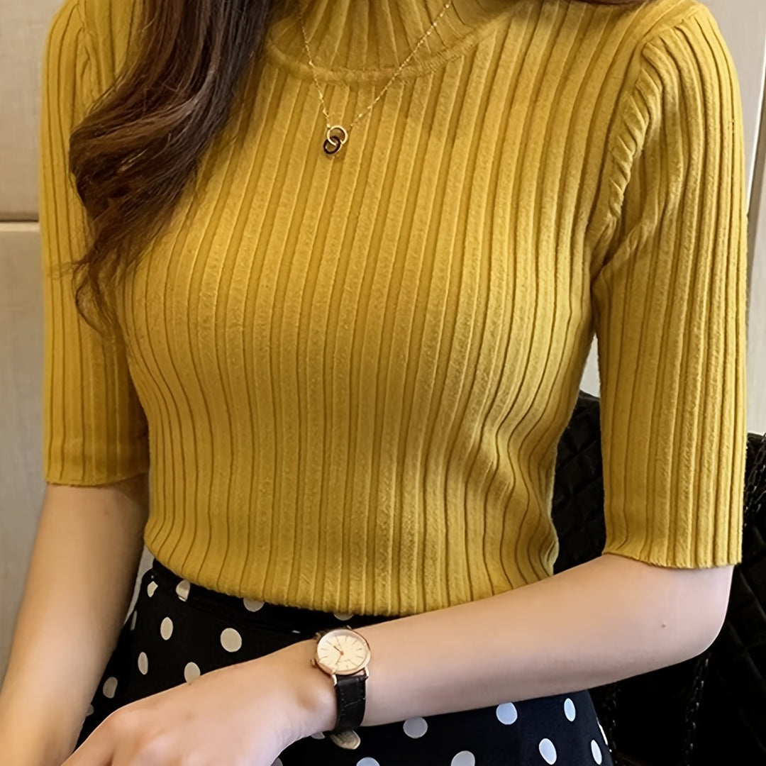 Whitney | Refined Mock-Neck Top