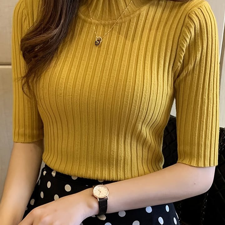 Whitney | Refined Mock-Neck Top