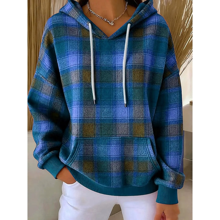 Annette | Cosy Checked Hoodie