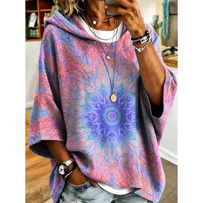Diane | Botanical Hooded Top