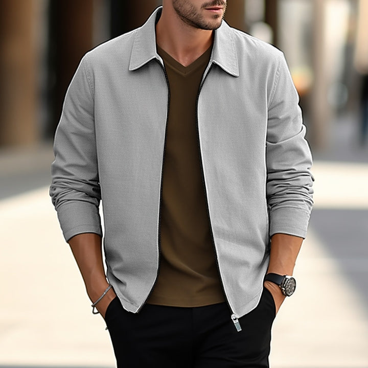 Winston | Textured Zip Overshirt