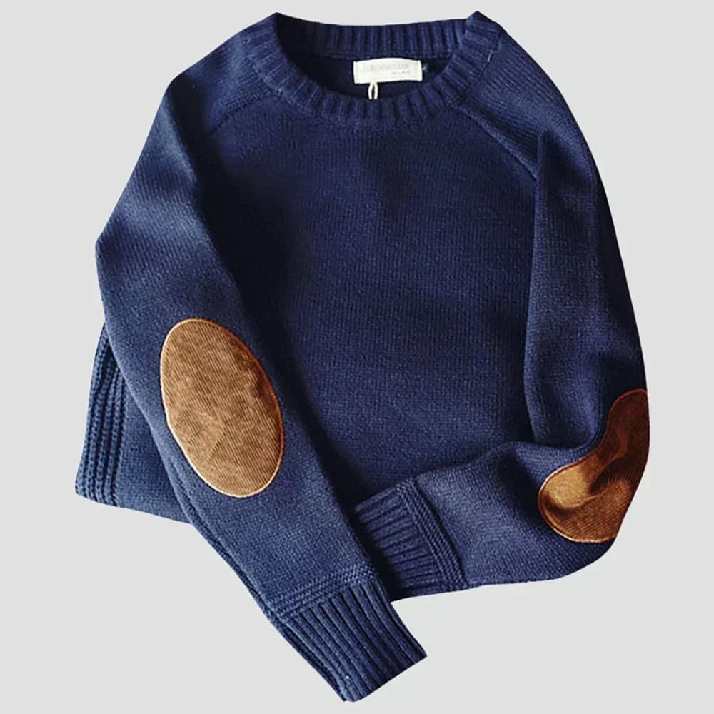 Reginald | Classic Elbow-Patch Sweater