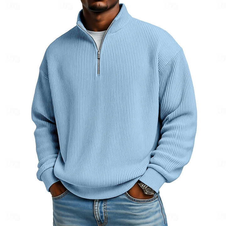 Nash | Ribbed Quarter-Zip Pullover