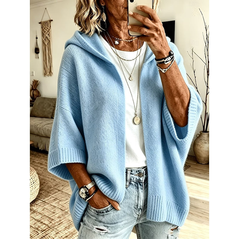Marlowe | Relaxed Hooded Open-Front Cardigan
