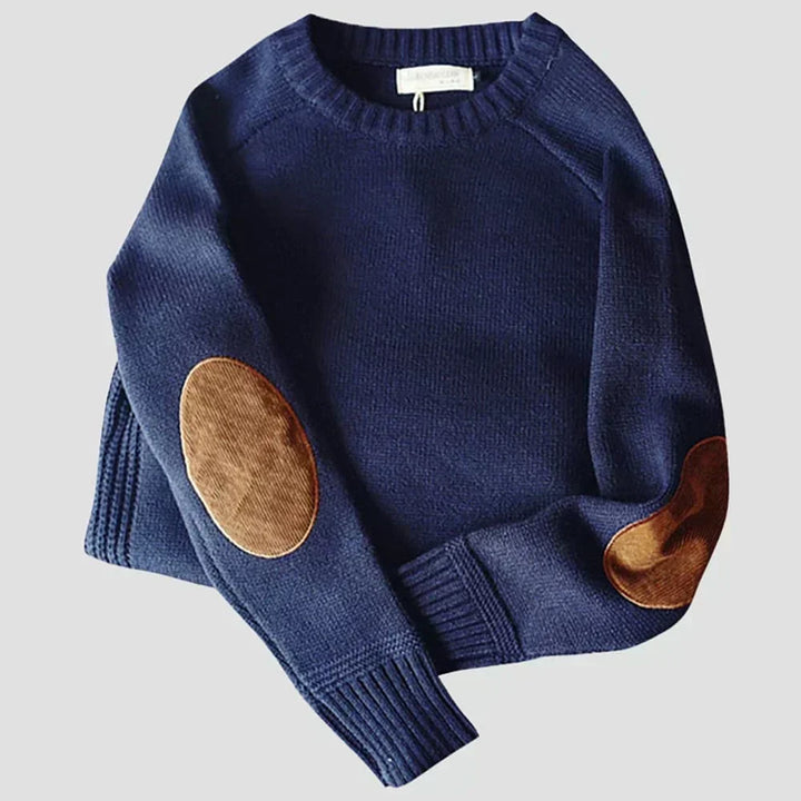 Reginald | Classic Elbow-Patch Sweater