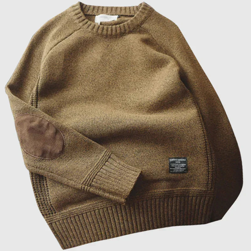 Reginald | Classic Elbow-Patch Sweater