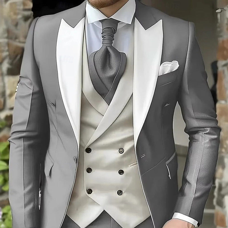 Percival | Peak-Lapel Tailored Three-Piece Set