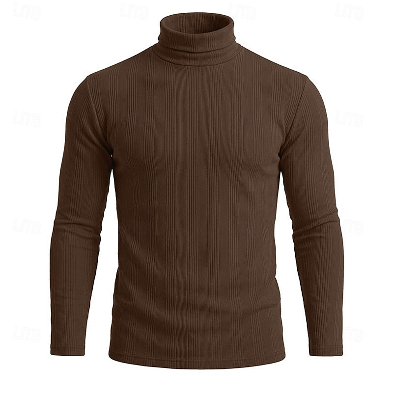 Conrad | Textured Turtleneck Top