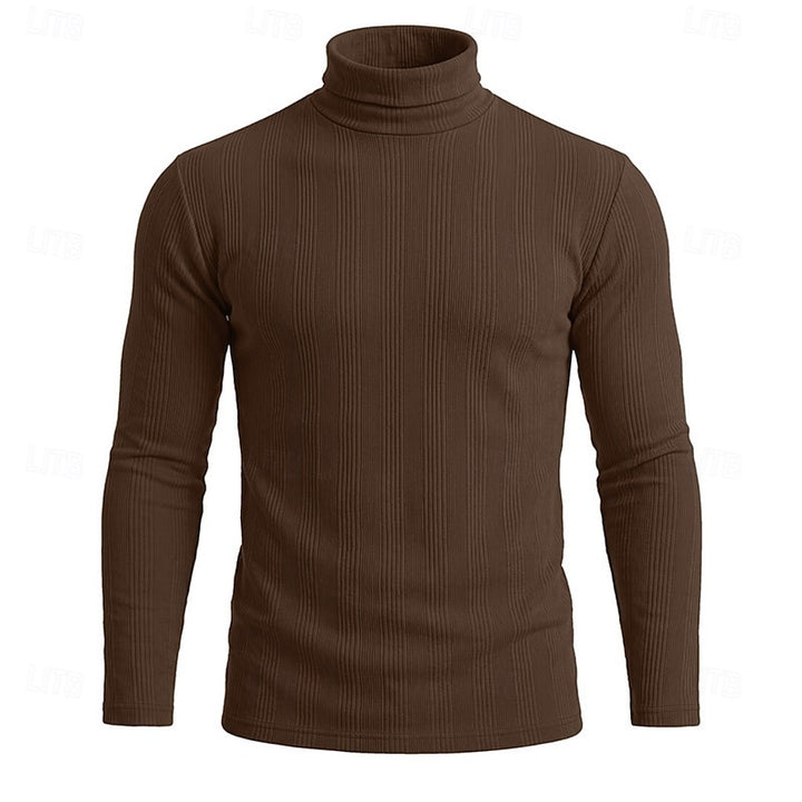 Conrad | Textured Turtleneck Top