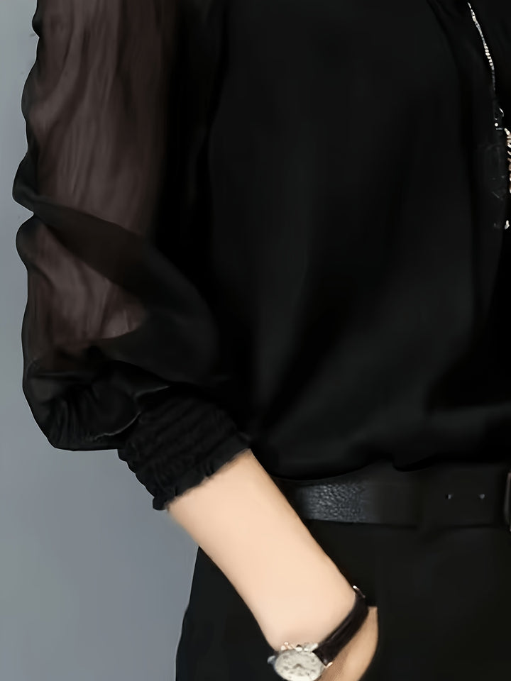 Rowena | Stand-Collar Blouse