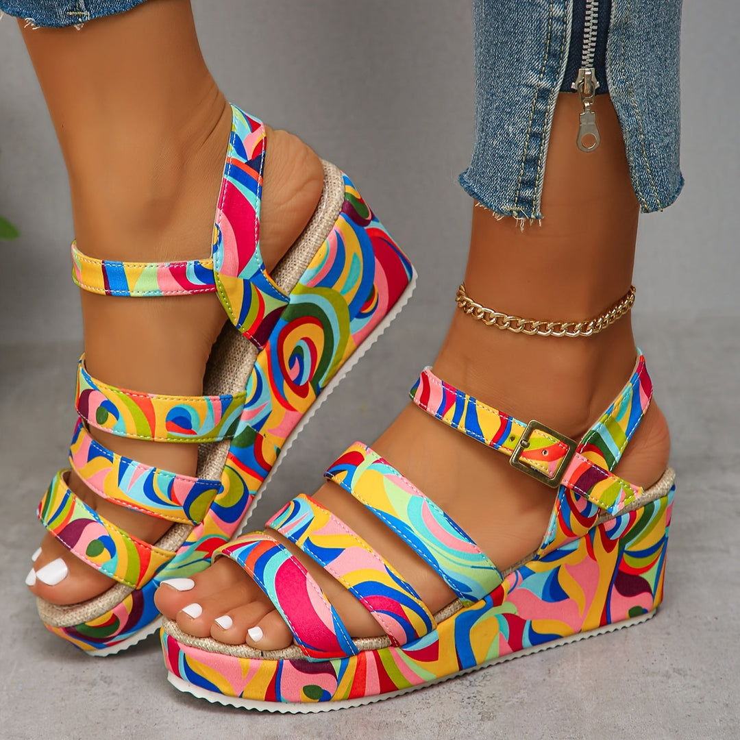 Vanessa | Stylish Platform Ankle Strap Sandals