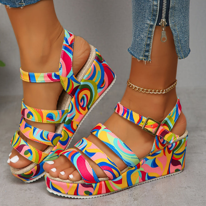 Vanessa | Stylish Platform Ankle Strap Sandals