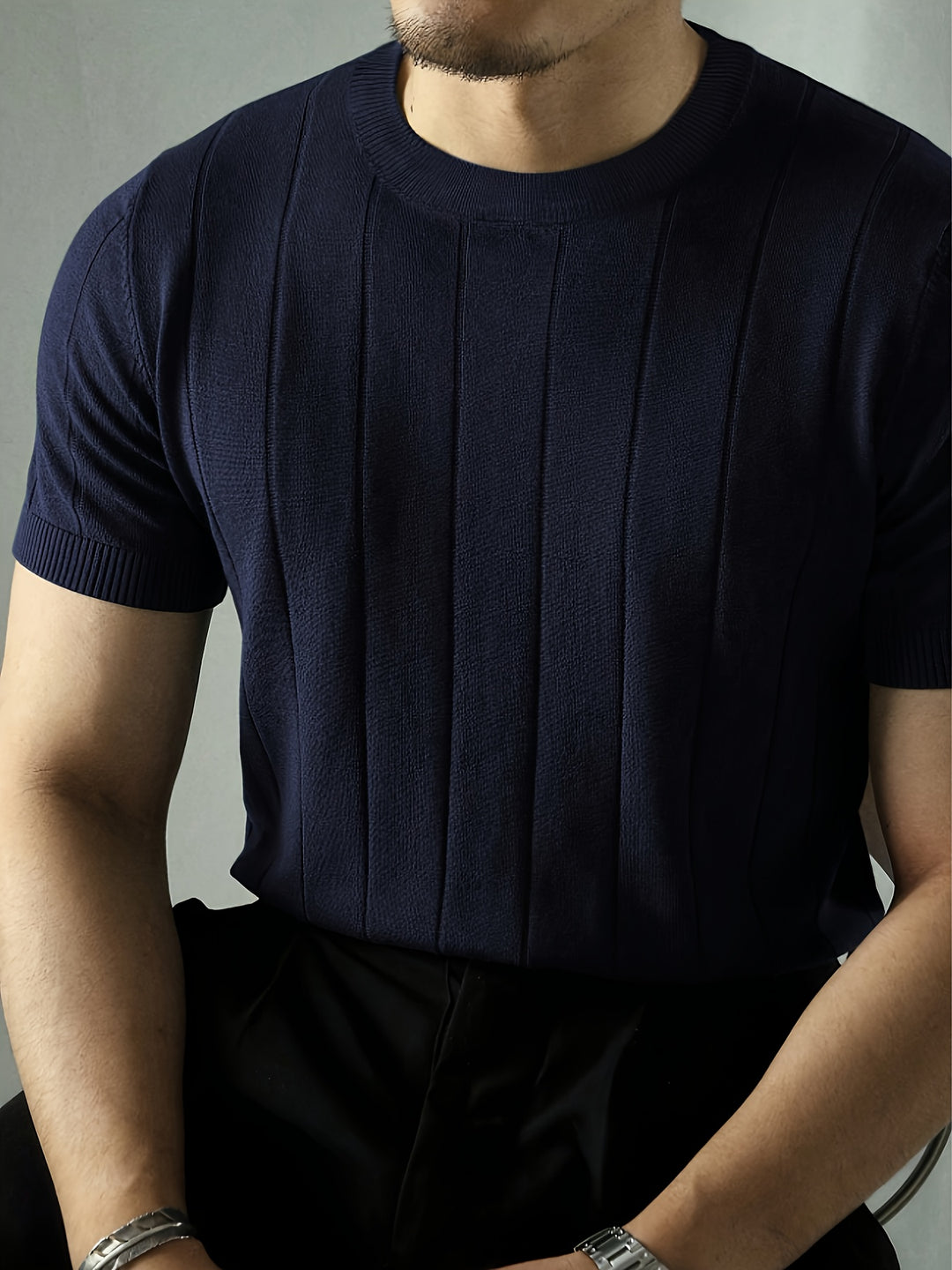 Julian | Ribbed Short-Sleeve Top