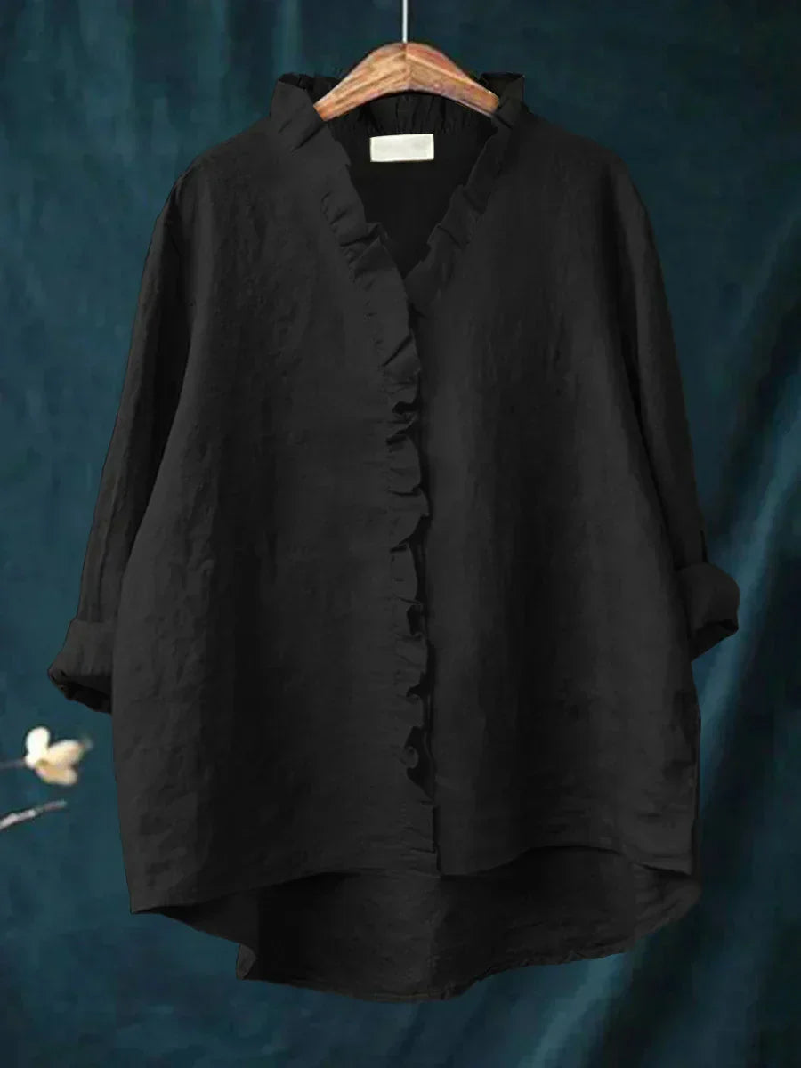 Felicia | Casual Ruffle V-Neck Blouse