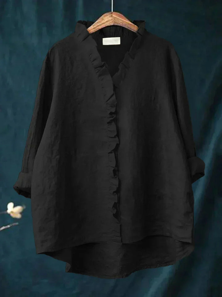 Felicia | Casual Ruffle V-Neck Blouse
