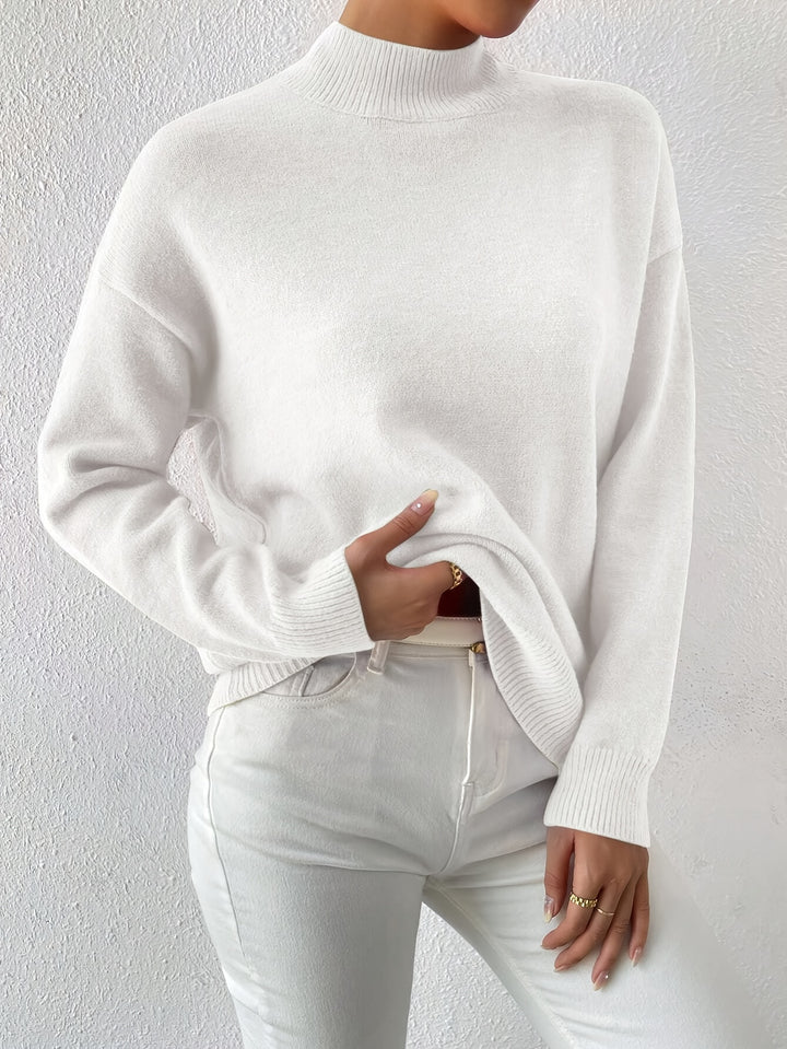 Simone | Relaxed Mock Neck Jumper