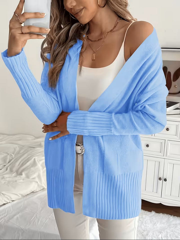 Sabine | Draped Open-Front Cardigan