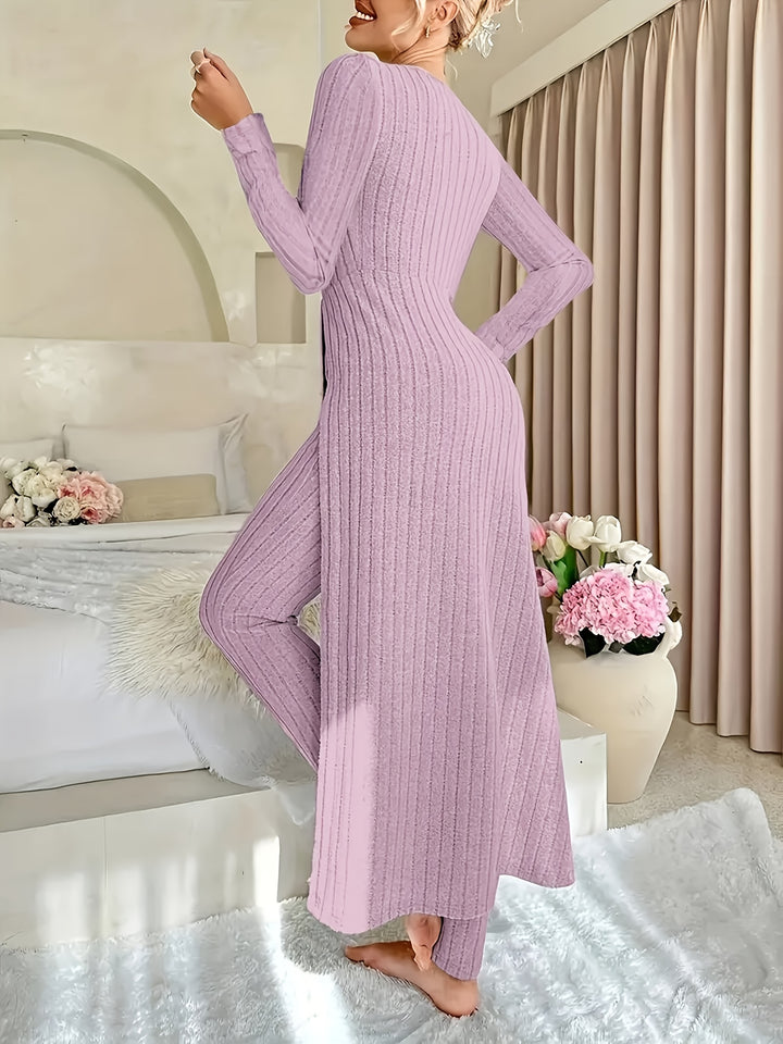Gemma | Ribbed Lounge Two-Piece Set