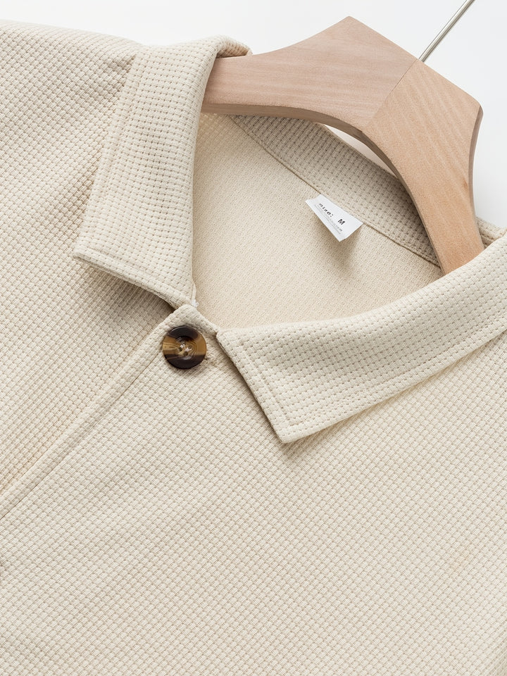 Clifford | Textured Button-Up Overshirt
