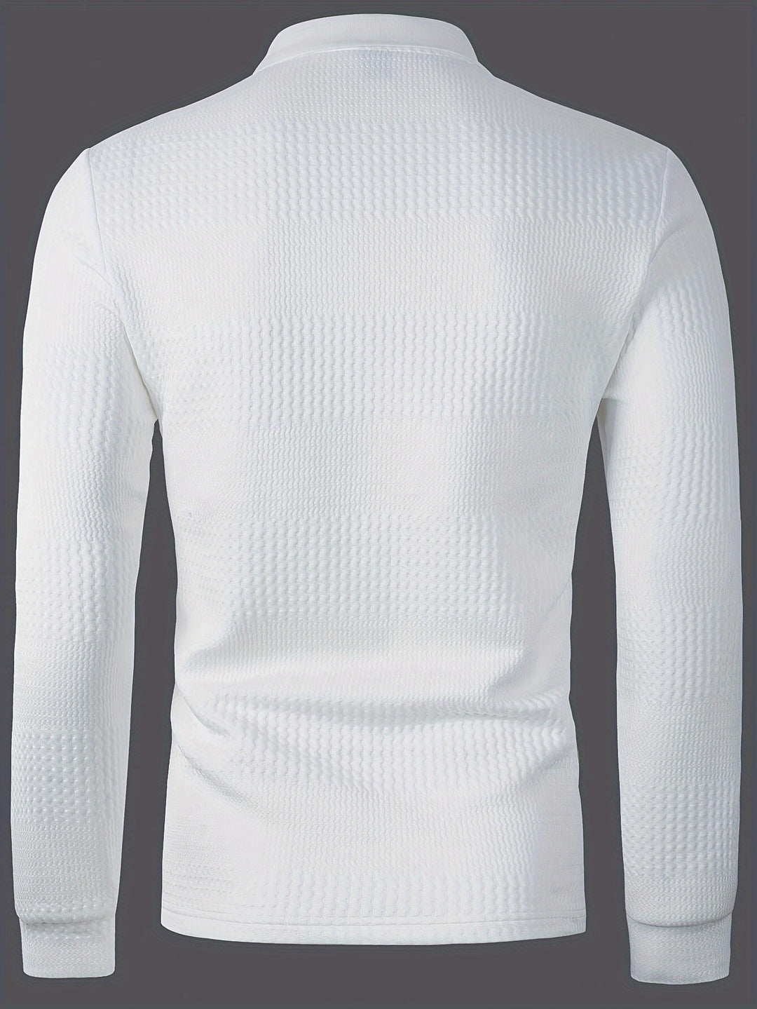 Clifford | Textured Long Sleeve Polo Shirt