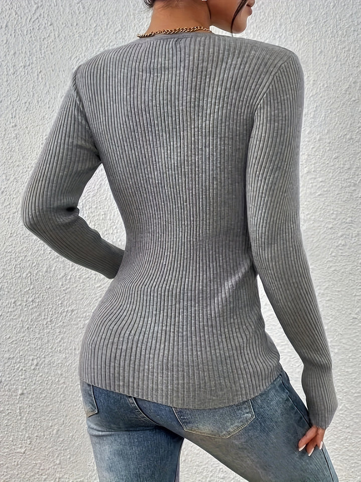 Lorelei | Ribbed Slim-Fit Top