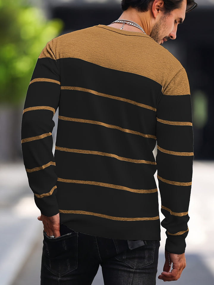 Rory | Colour-Block Striped Pullover