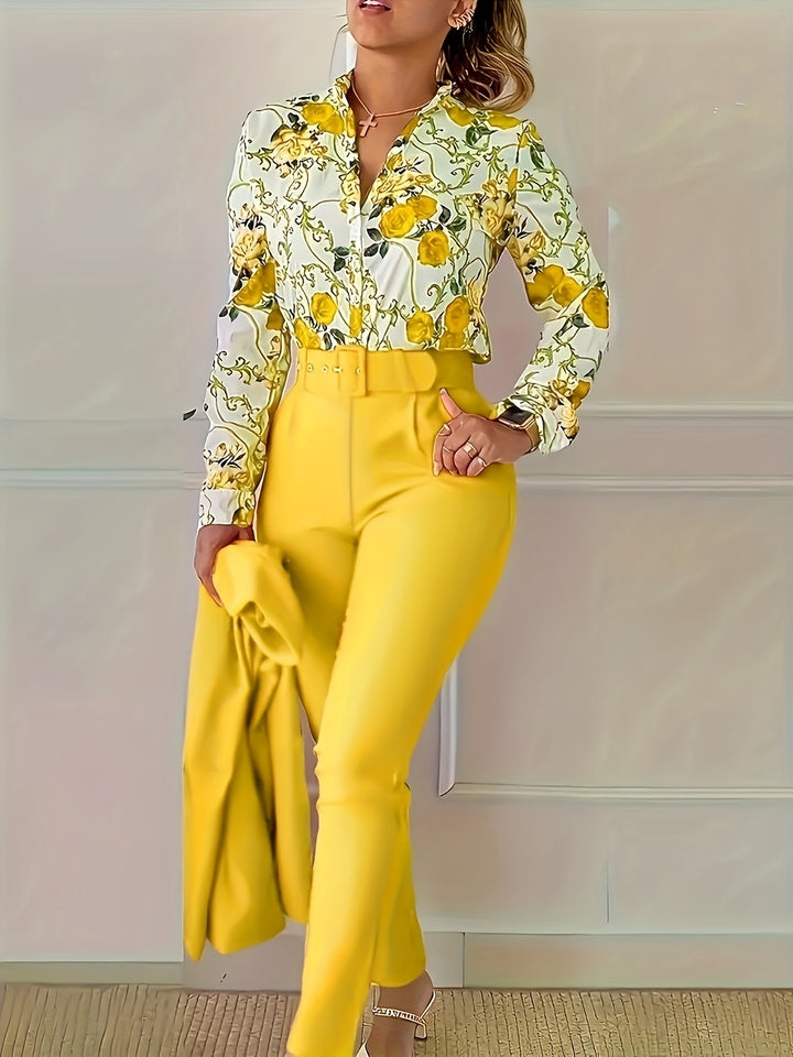 Marlene | Elegant Floral Two-Piece Set