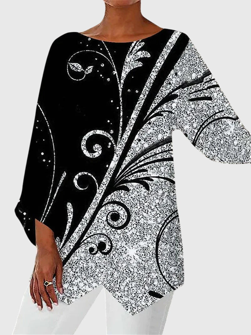 Rosanna | Butterfly-Print Long-Sleeve Top