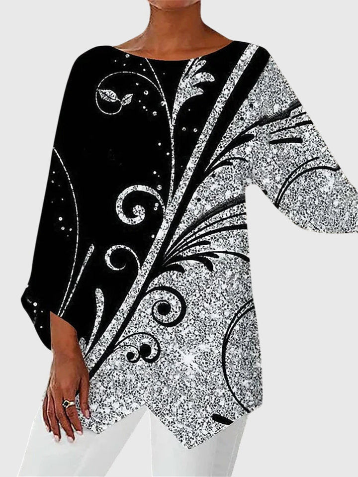 Rosanna | Butterfly-Print Long-Sleeve Top