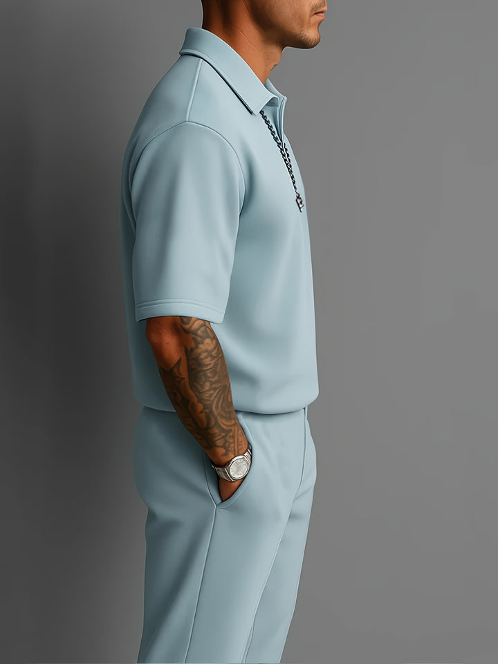Rhett | Refined Short-Sleeve Two-Piece Set