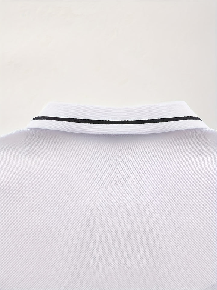 Reginald | Refined Long-Sleeve Polo Shirt